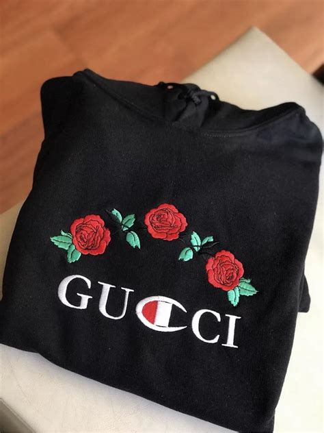 gucci champion embroidered hoodie|Gucci x Champion .